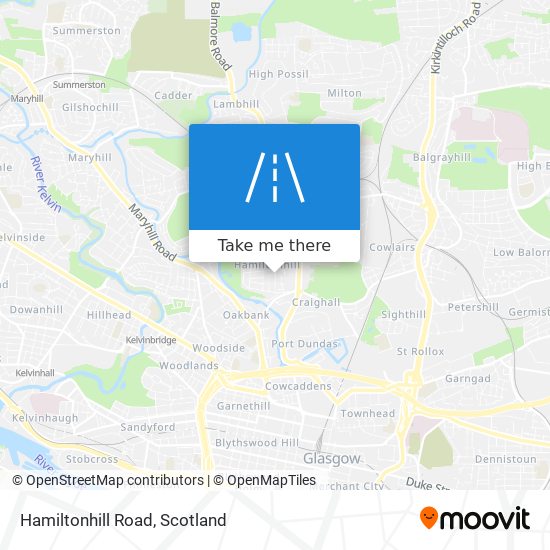Hamiltonhill Road map