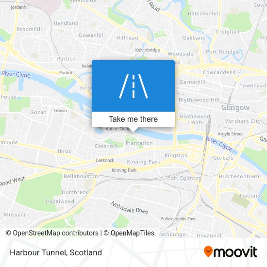 Harbour Tunnel map