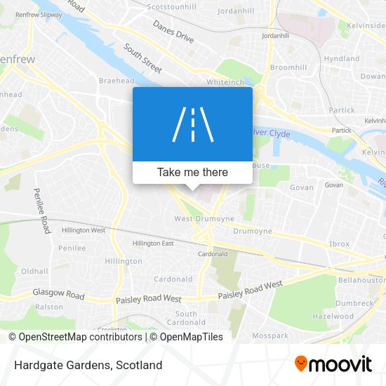 Hardgate Gardens map