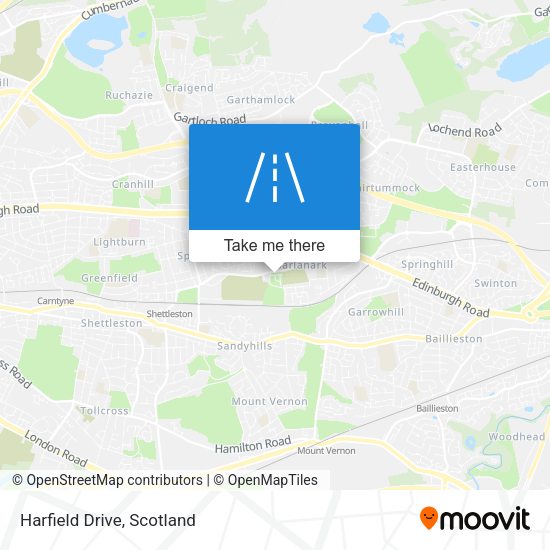 Harfield Drive map