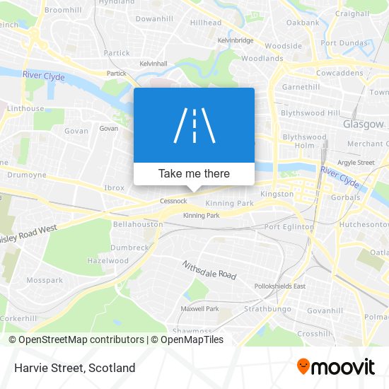 Harvie Street map