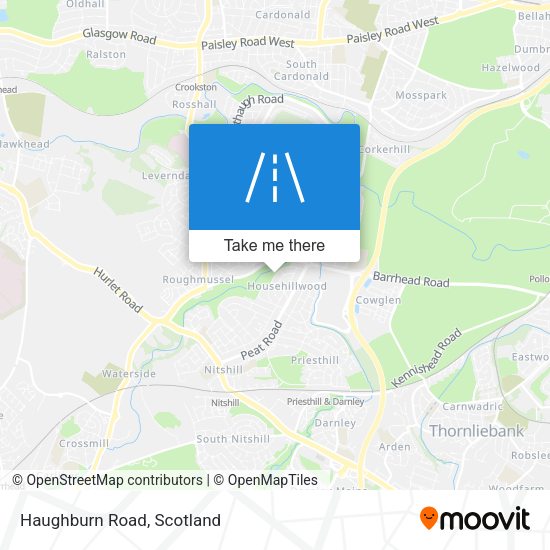 Haughburn Road map
