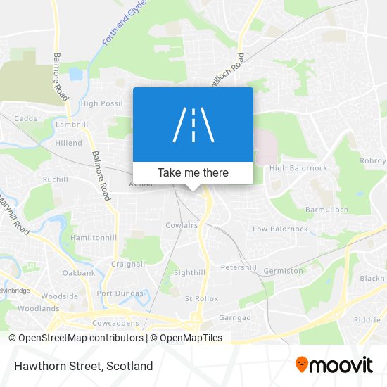 Hawthorn Street map