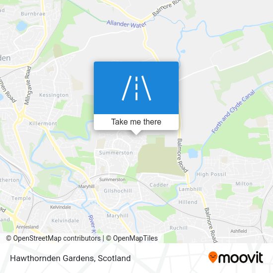 Hawthornden Gardens map