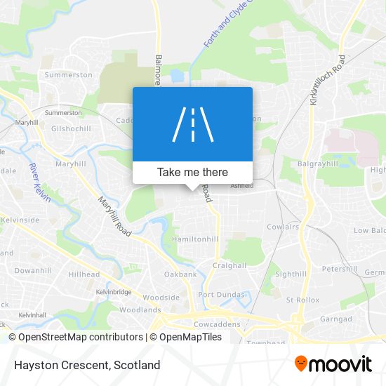 Hayston Crescent map