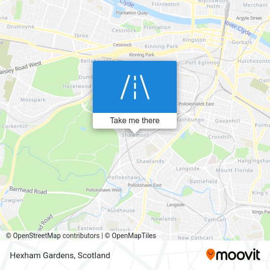 Hexham Gardens map