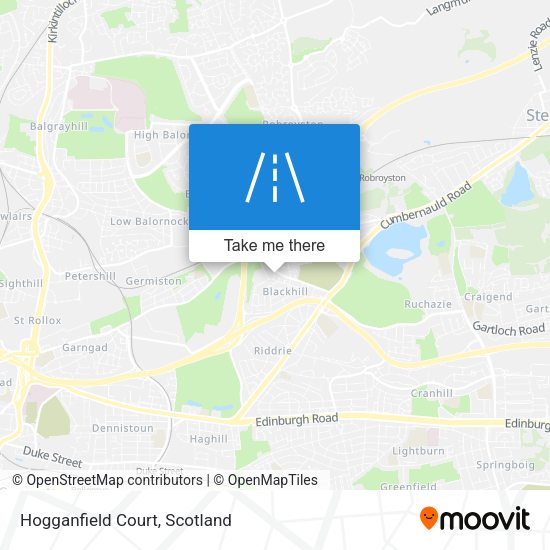 Hogganfield Court map
