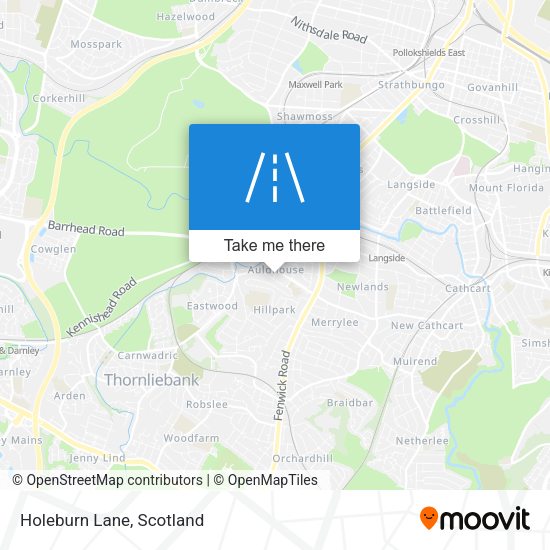 Holeburn Lane map
