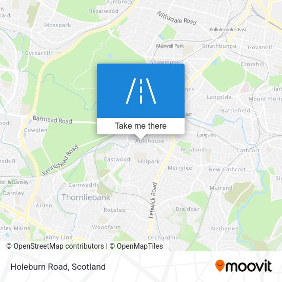 Holeburn Road map