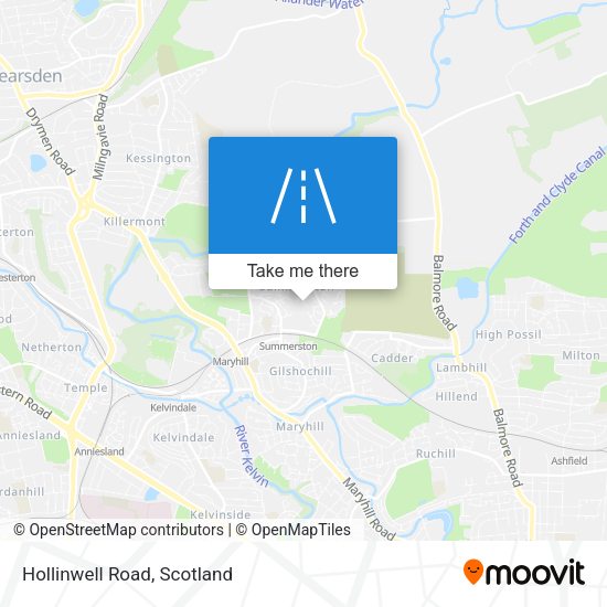 Hollinwell Road map