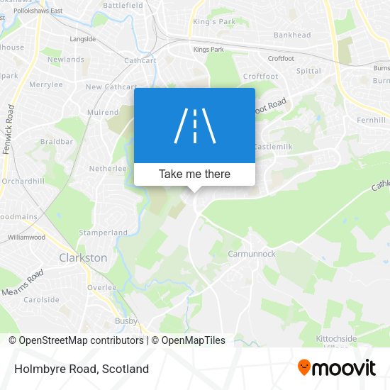 Holmbyre Road map