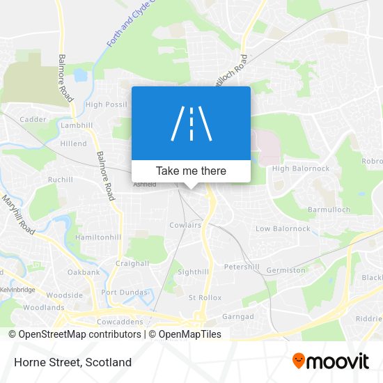 Horne Street map