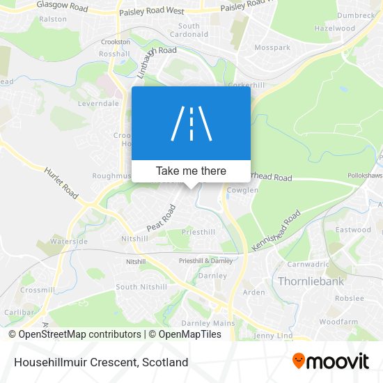 Househillmuir Crescent map