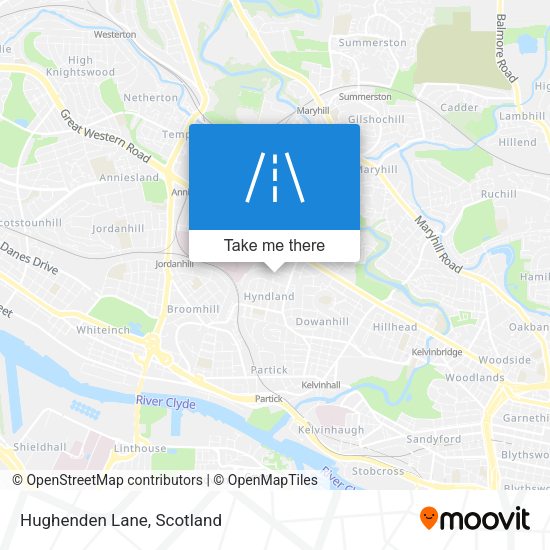 Hughenden Lane map