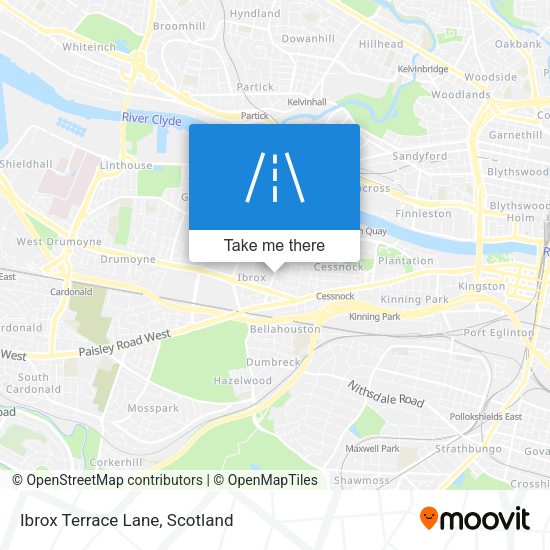 Ibrox Terrace Lane map