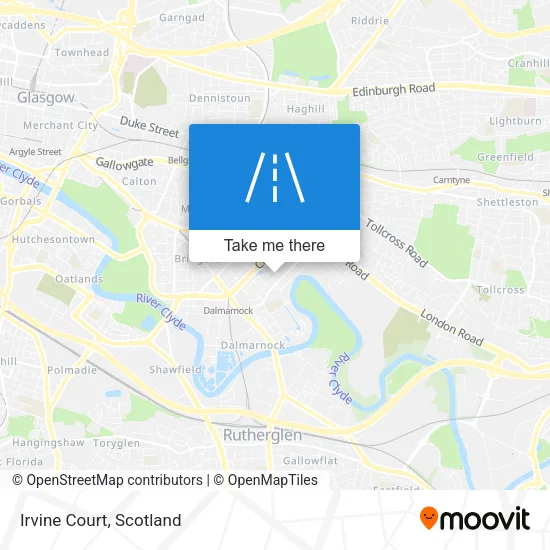 Irvine Court map