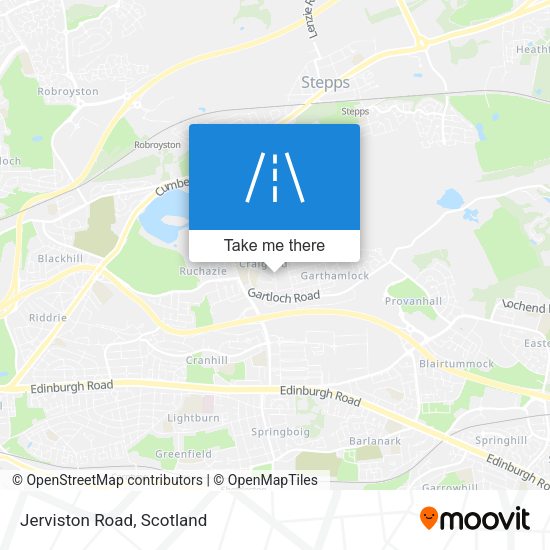 Jerviston Road map