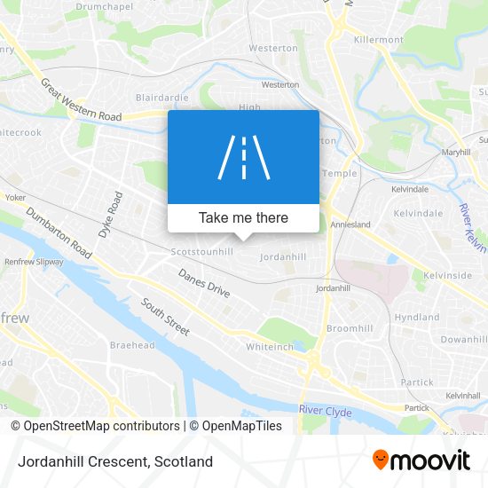Jordanhill Crescent map