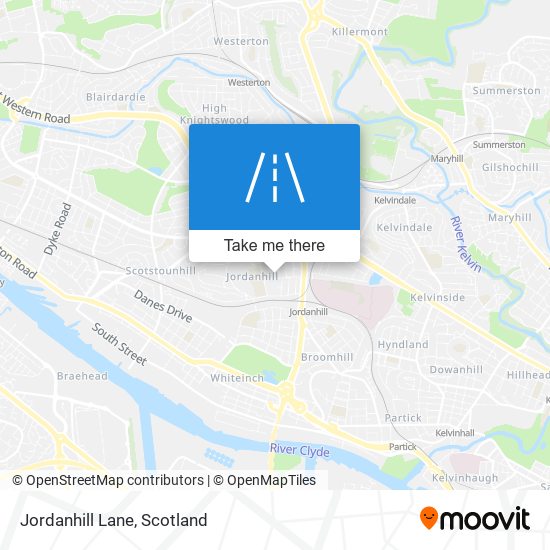 Jordanhill Lane map