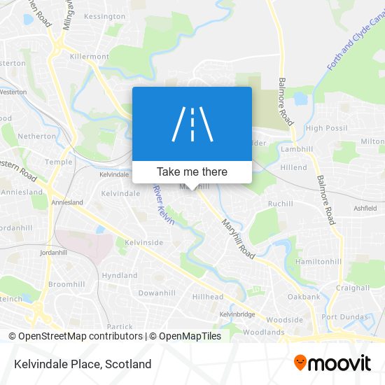 Kelvindale Place map