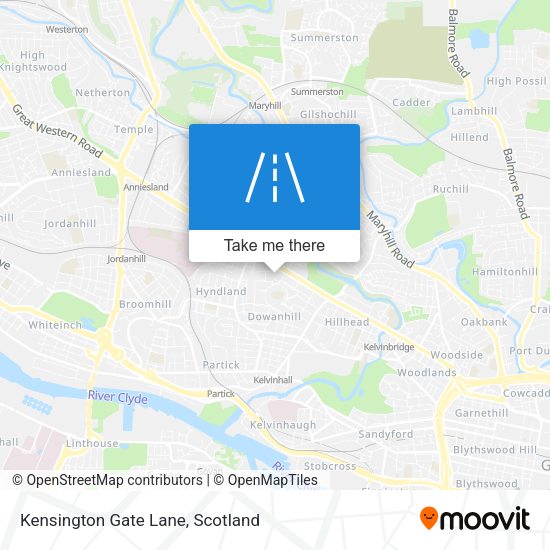 Kensington Gate Lane map