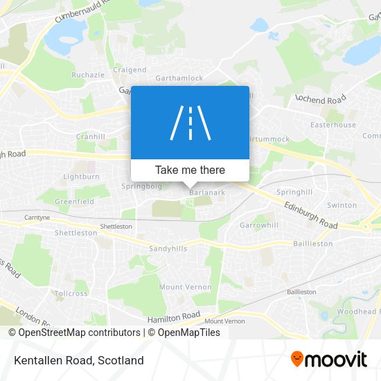 Kentallen Road map