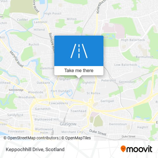Keppochhill Drive map