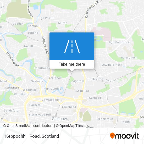 Keppochhill Road map