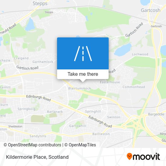 Kildermorie Place map