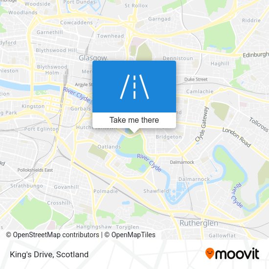King's Drive map