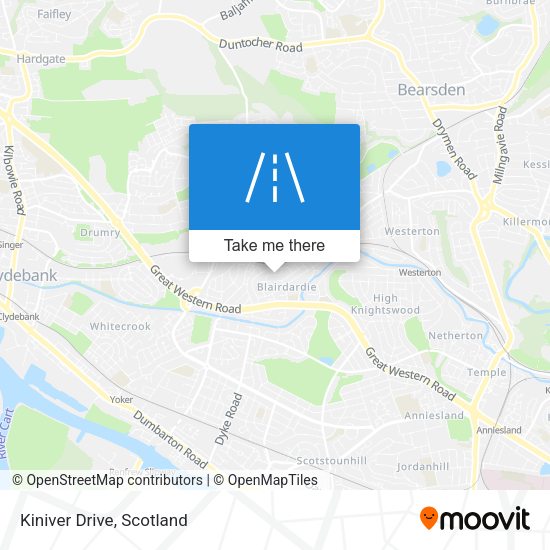 Kiniver Drive map