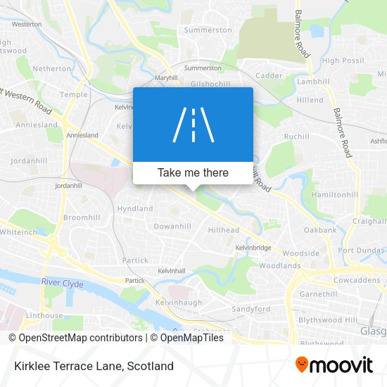 Kirklee Terrace Lane map