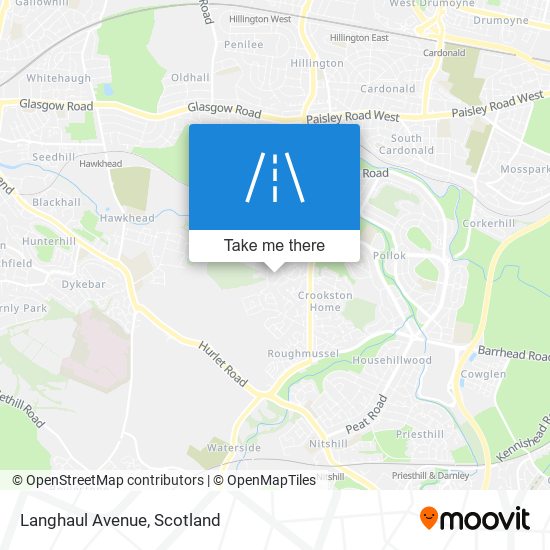 Langhaul Avenue map