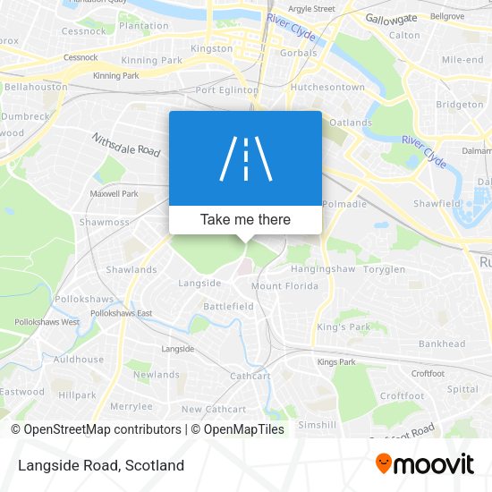 Langside Road map