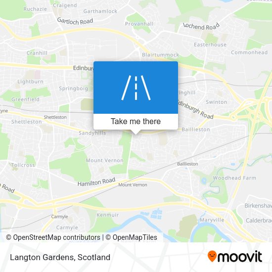 Langton Gardens map