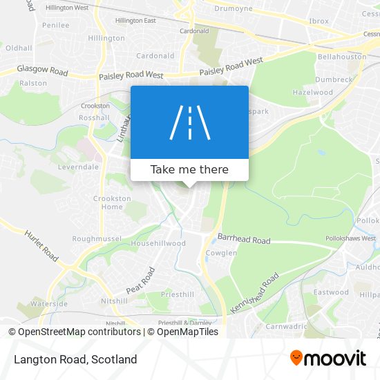 Langton Road map