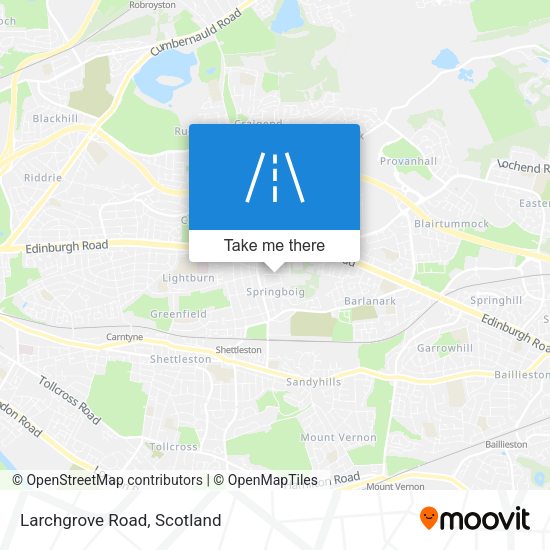 Larchgrove Road map