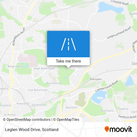 Leglen Wood Drive map