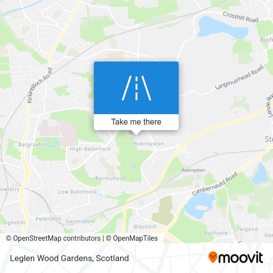 Leglen Wood Gardens map
