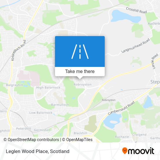 Leglen Wood Place map