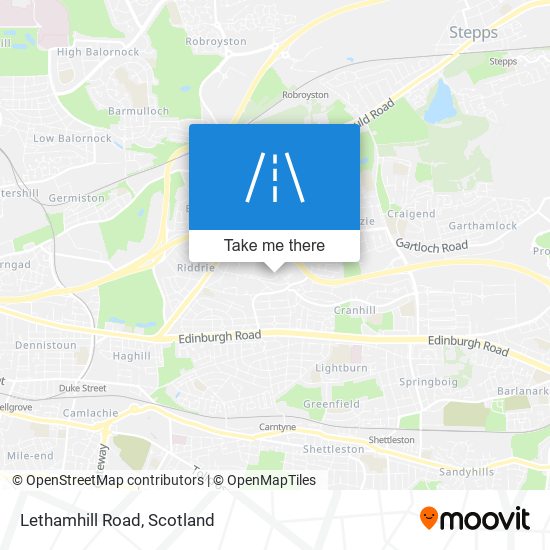 Lethamhill Road map
