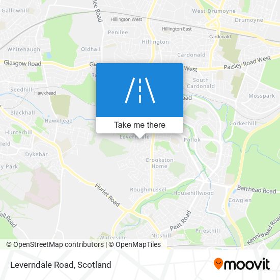 Leverndale Road map