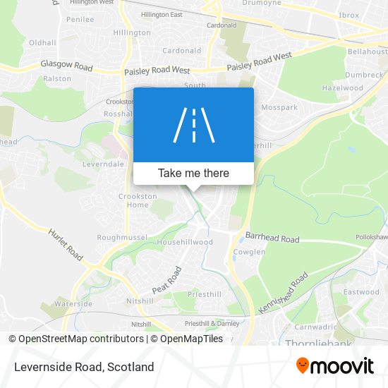 Levernside Road map