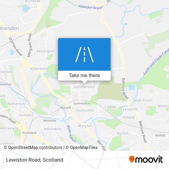 Lewiston Road map