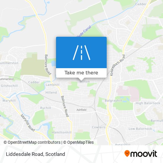 Liddesdale Road map