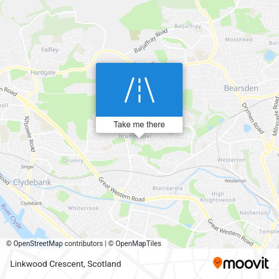 Linkwood Crescent map