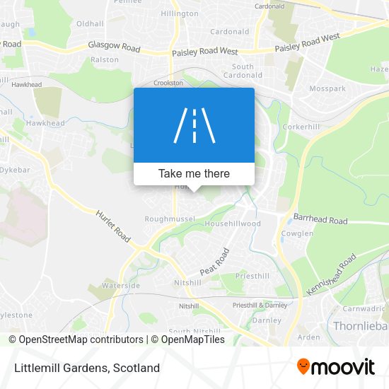 Littlemill Gardens map
