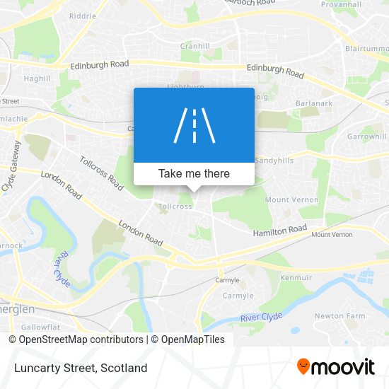 Luncarty Street map