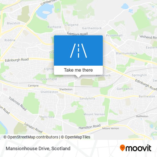 Mansionhouse Drive map