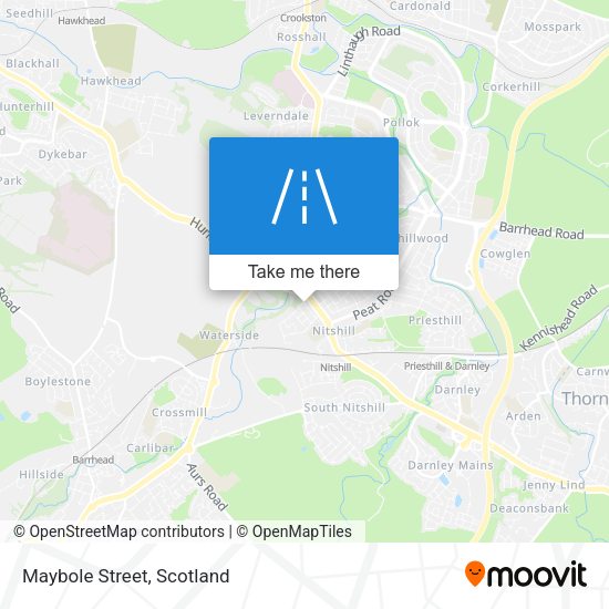 Maybole Street map
